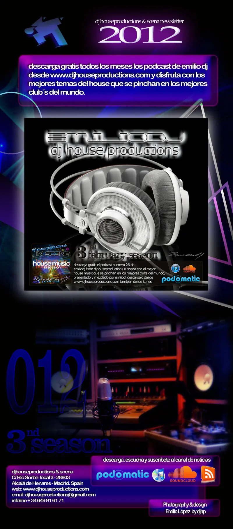 Emilio DJ – DJ House Productions and Scena – Podcast 2012 Emilio DJ - DJ House Productions and Scena - Podcast 2012